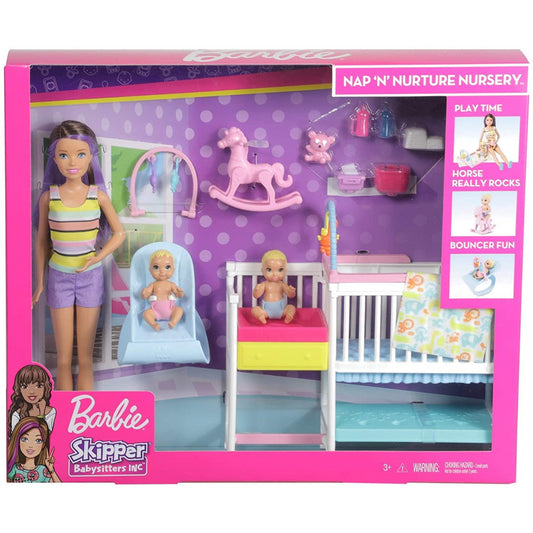 Barbie Skipper Nap n' Nurture Nursery Playset - Maqio
