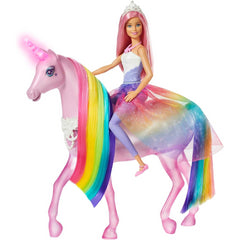 Barbie Dreamtopia Magical Lights Unicorn with Rainbow