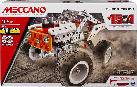 Meccano 15-in-1 Super Truck STEAM Building Kit