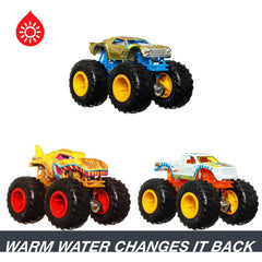 Hot Wheels Monster Trucks 1:64 Colour Shifters 3-Pack of Toy Trucks