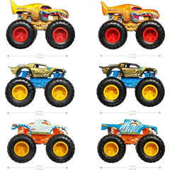 Hot Wheels Monster Trucks 1:64 Colour Shifters 3-Pack of Toy Trucks