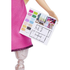 Barbie Interior Designer Doll Pink Dress, Houndstooth Jacket & Prosthetic Leg