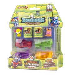 Zomlings In the Future - Series 6 Toy ZM6P0600 - 4 Zomblings & 4 Zom-Mobiles Bli - Maqio