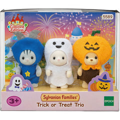 Sylvanian Families Trick or Treat Trio Doll Set with Halloween Costumes