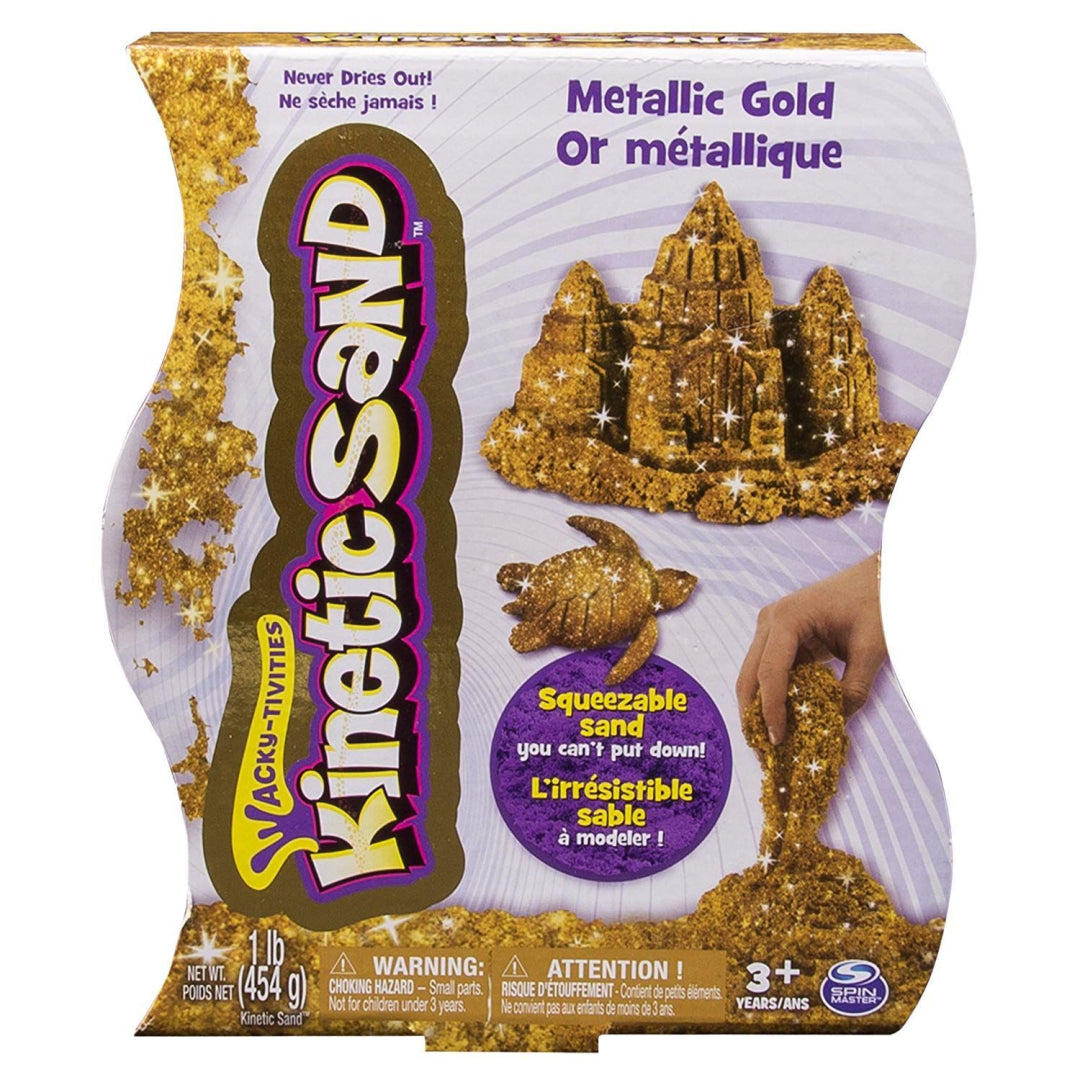 Kinetic Sand, 1lb (454g) Metallic Gold - Maqio