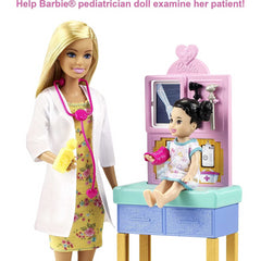 Barbie Pediatrician Playset Blonde Doll Exam Table X-Ray