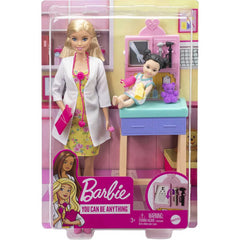 Barbie Pediatrician Playset Blonde Doll Exam Table X-Ray