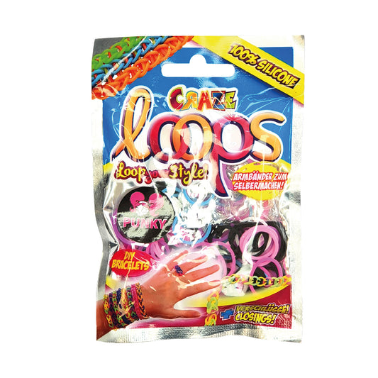 Craze Loops Starter pack Mix Colours 100 Pack - Punky