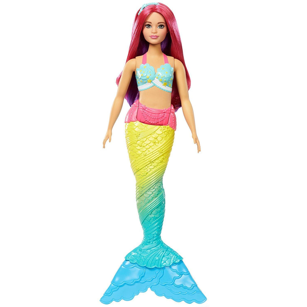 Barbie FJC93 Fantasy Rainbow Cove Mermaid Caucasian Curvy Dreamtopia Doll - Maqio