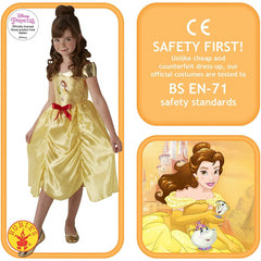 Rubie's 620540 Official Girl's Disney Princess Fairy Tale Belle Costume Beauty and The Beast - Small - 3-4 Years - Maqio
