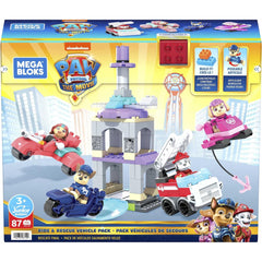 Mega Bloks Paw Patrol Ride & Rescue Vehicle Pack with 4 Figures