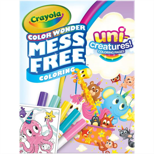 Crayola Colour Wonder Unicreatures Mess Free Coloring Pages & Markers