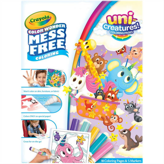 Crayola Colour Wonder Unicreatures Mess Free Coloring Pages & Markers