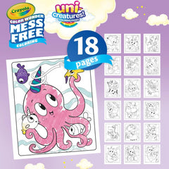 Crayola Colour Wonder Unicreatures Mess Free Coloring Pages & Markers