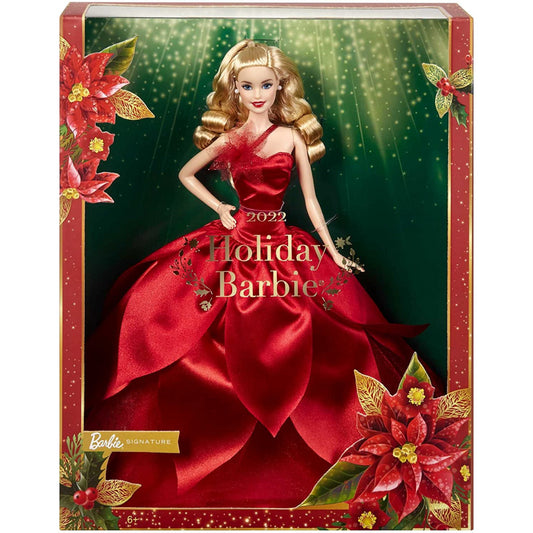 Barbie Signature 2022 Holiday Barbie Doll with Blonde Hair