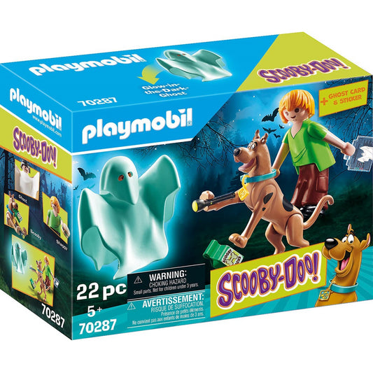 Playmobil 70287 Scooby Doo! Scooby & Shaggy With Ghost Play Playset