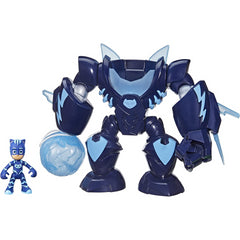PJ Masks Robo Preschool Toy with Catboy Action Figure (Brown Eco Packaging)