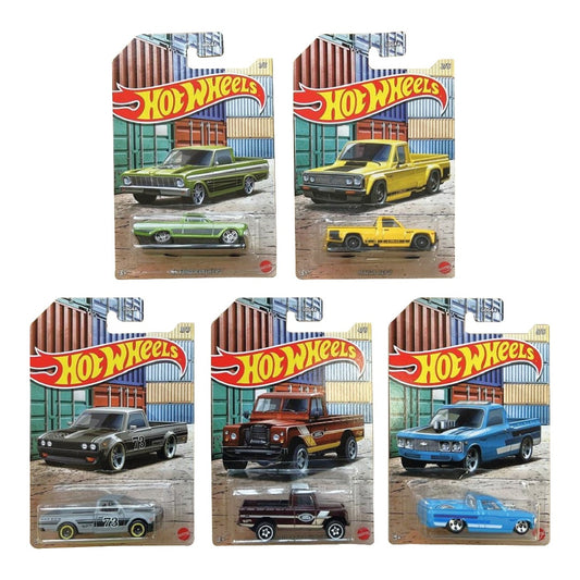 Hot Wheels Pickup Set Of 5 Die-Cast Cars