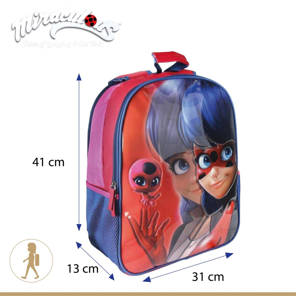 Miraculous Ladybug Reversible Design School Backpack - Maqio