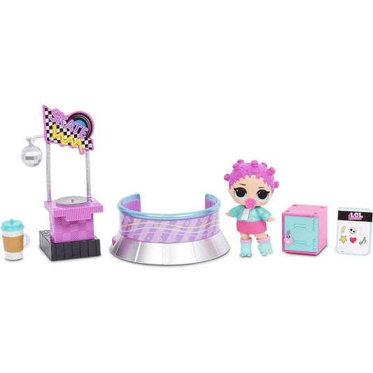 L.O.L Surprise! Furniture Set with Roller Sk8er Collectable Doll & 10+ Surprises