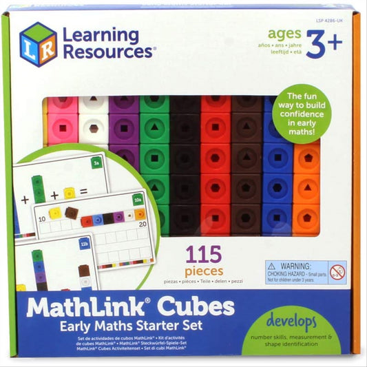 Learning Resources MathLink Activity Set Set of 100 Cubes Educational Toy