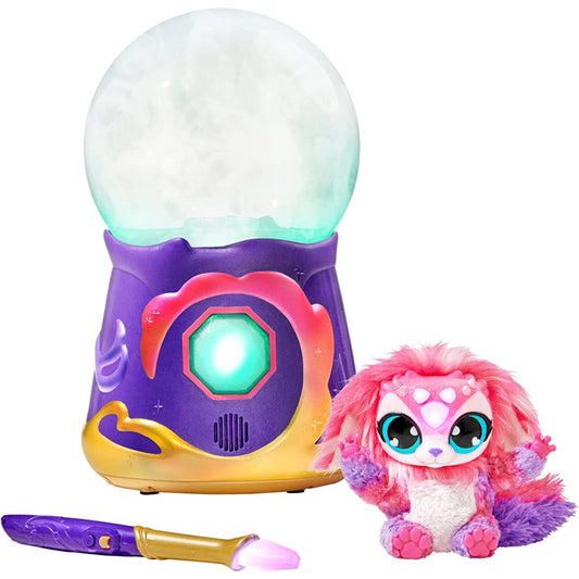 Magic Mixies Magical Misting Crystal Ball & Interactive 8in Pink Plush Toy