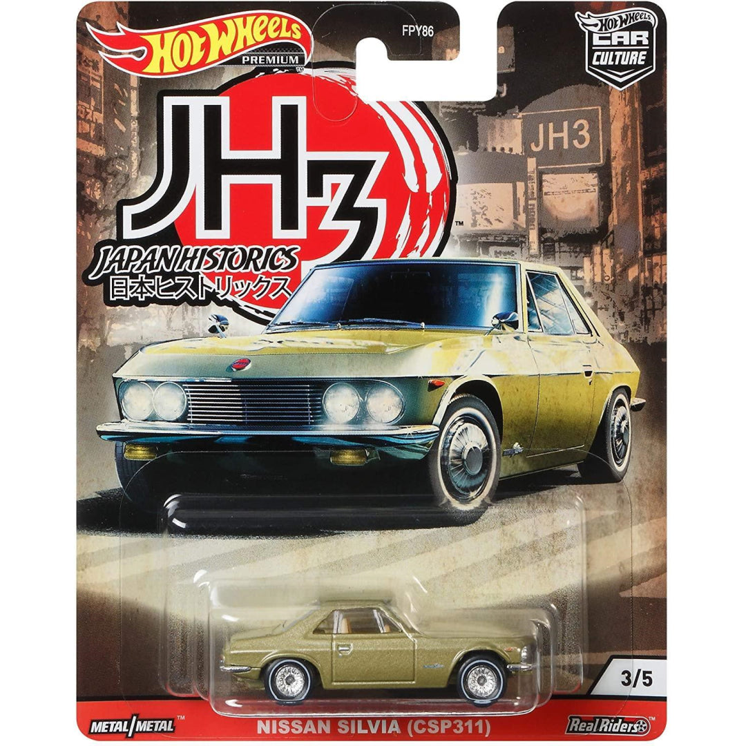 Hot Wheels Set of 5 PREMIUM Car Culture Japan Historics Die-Cast Vehicles FPY86 - Maqio