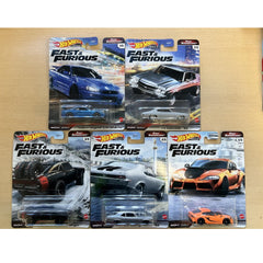Hot Wheels Fast Superstars Premium Fast & Furious Set Of 5 Die Cast Vehicles