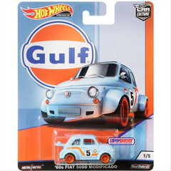 Hot Wheels Premium Car Culture Gulf - 60s Fiat 500D Modificado - Maqio