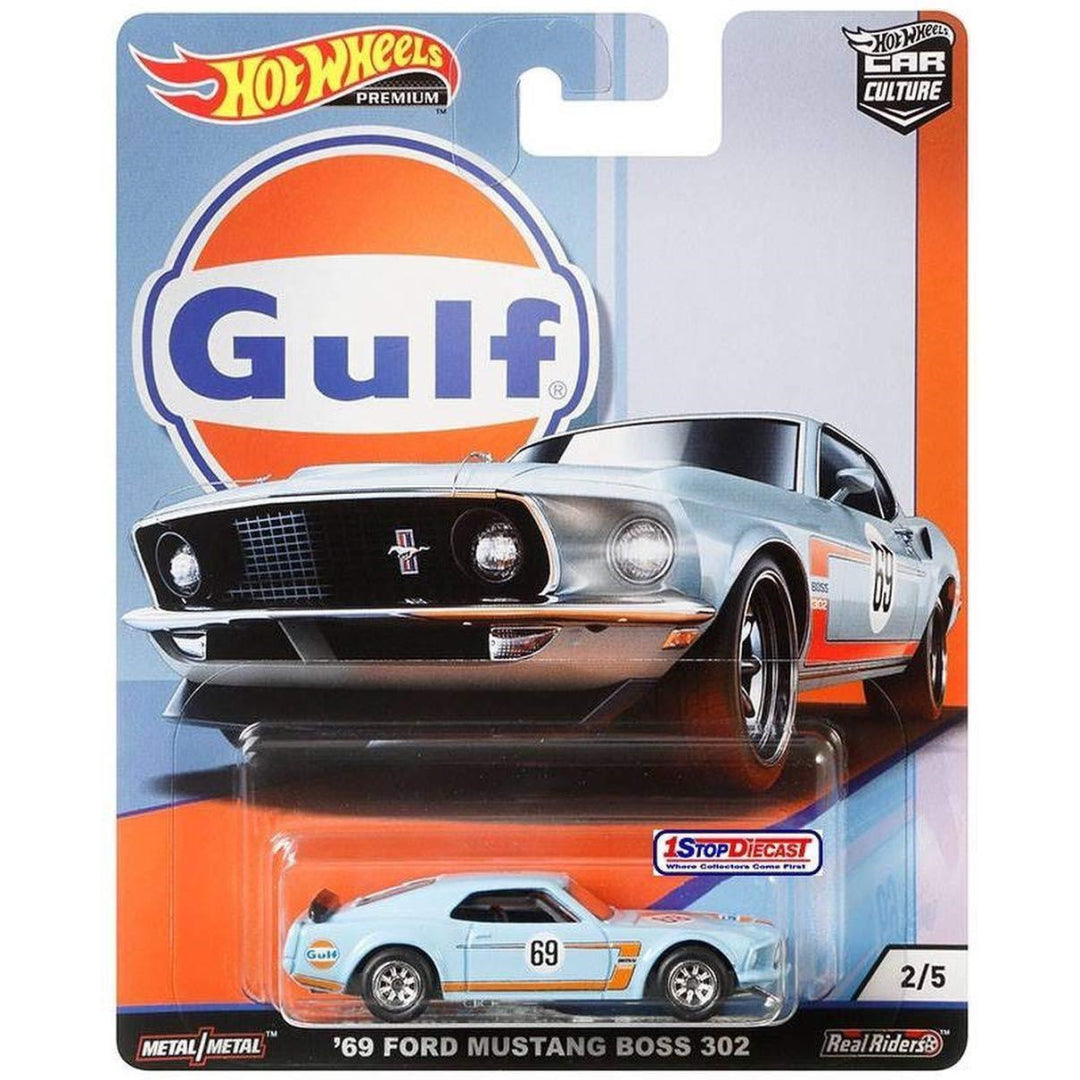 Hot Wheels Premium Car Culture Gulf - '69 Ford Mustang Boss 302 - Maqio