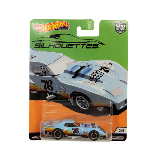 Hot Wheels Car Culture Super Silhouettes Premium '76 Greenwood Corvette (FPY86) - Maqio