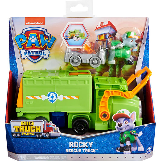 Paw Patrol Big Truck Pups Transforming Toy Truck with Action Figure - Rocky