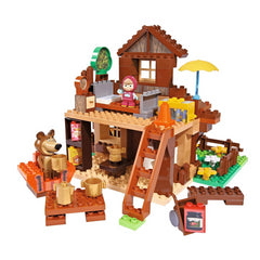 Masha & The Bear - Bear's House Large Construction Playset Toy - Maqio