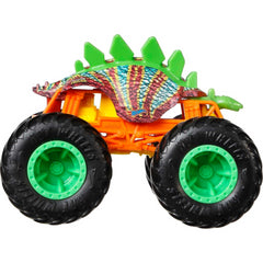 Hot Wheels Monster Trucks Demolition Doubles MotoaURUS VS Mega Wrex