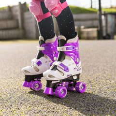 Osprey Quad Adjustable Roller Skates Purple Size - 1-4 Medium