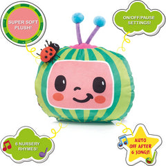Cocomelon Toys Musical Sleep Soother Plush with 6 Bedtime Songs & Night Light