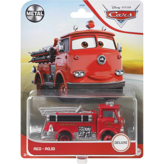 Disney Cars Deluxe Red Vehicle 1:55 Push Along