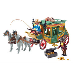 Playmobil 70013 Western Stagecoach Toy - Maqio