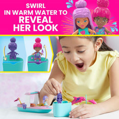 Mega Barbie Colour Reveal Dolphin Exploration Building Set