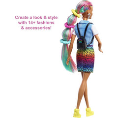 Barbie Leopard Rainbow Hair Doll 2 with Accessories