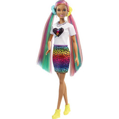 Barbie Leopard Rainbow Hair Doll 2 with Accessories