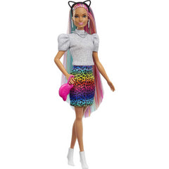 Barbie Leopard Rainbow Hair Doll 2 with Accessories