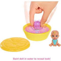 Barbie Colour Reveal Baby Dolls with 5 Surprises in Floating Fruit Case