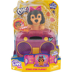 Little Live Pets OMG Pets Stage Star Singing Playset & Puppy