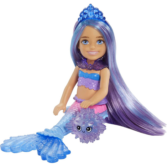 Barbie Mermaid Chelsea Doll with 2 Pets Treasure Chest & Accessories