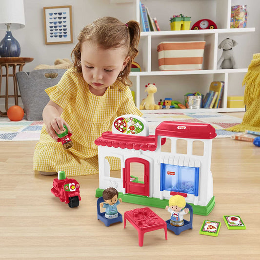 Fisher-Price Little People We Deliver Pizza Place & Action Figures