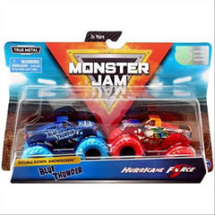 Monster Jam 2 Pack - Blue Thunder & Hurricane Force - Maqio