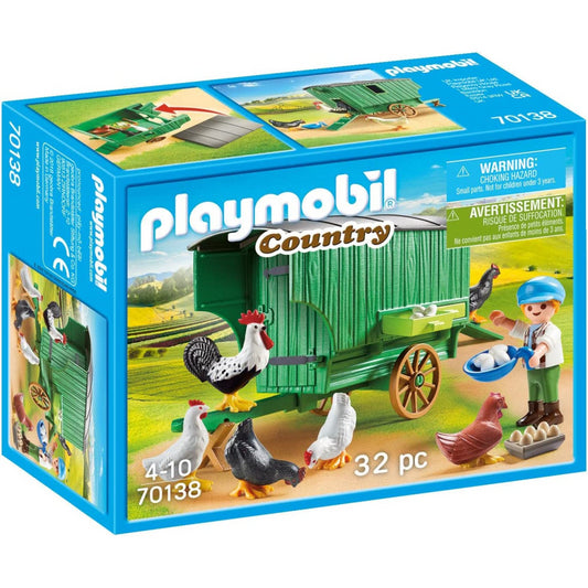 Playmobil 70138 Country Farm Chicken Coop Playset