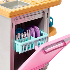 Barbie Kitchen Set with Dishwasher Tableware & Accessories