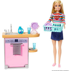 Barbie Kitchen Set with Dishwasher Tableware & Accessories